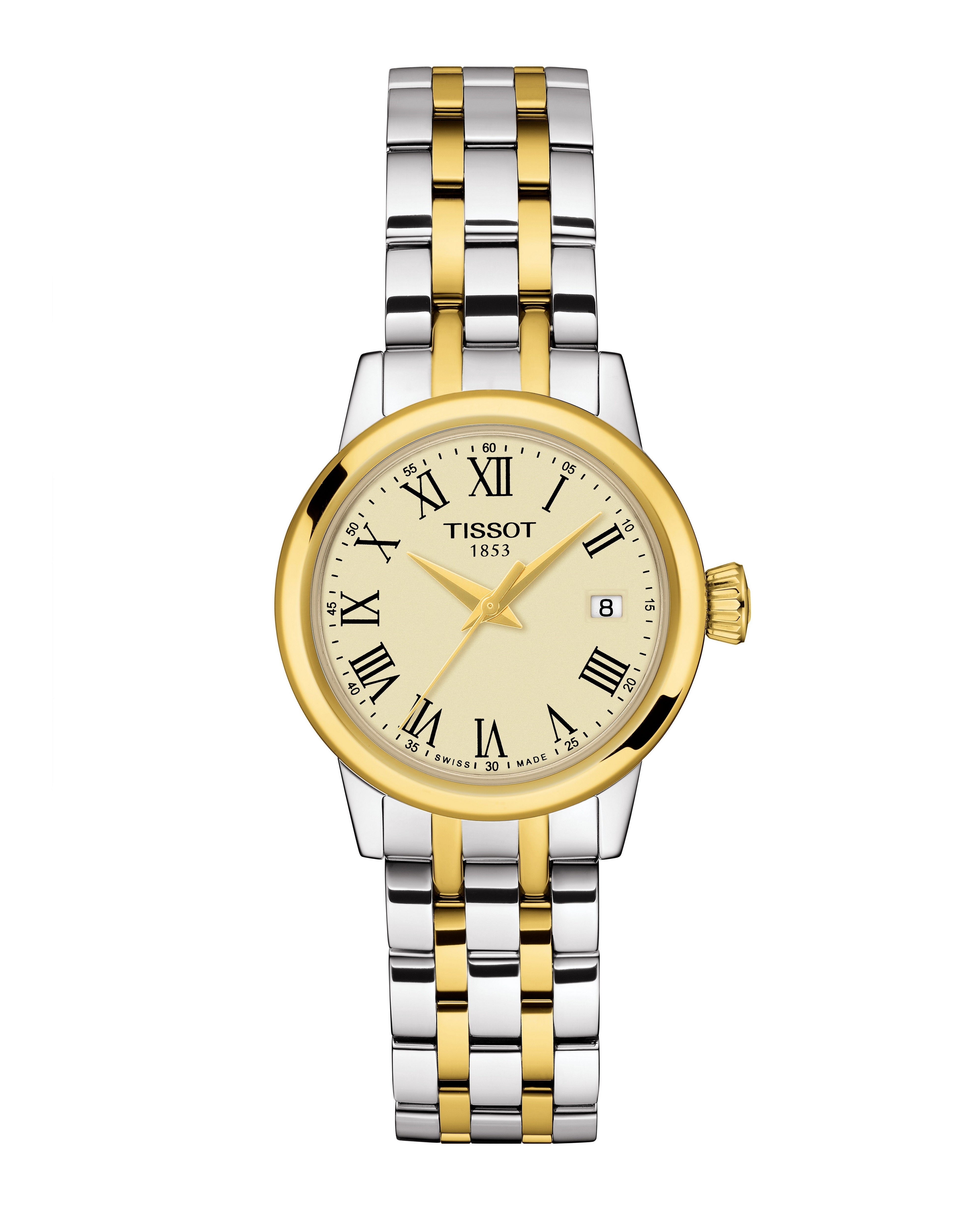 Ladies Two Tone Tissot Classic Dream Watch on Bracelet