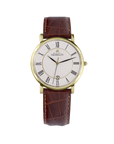 Mens Gold PVD Herbelin Classic Watch on Leather Strap