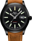 Mens Engineer II Green Beret Chronometer Ball Watch on Leather Strap