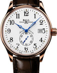 Mens 18ct Rose Gold Trainmaster Chronometer Ball Watch on Bracelet