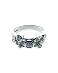 Platinum 0.57ct 3 Strand Diamond Bubble Ring