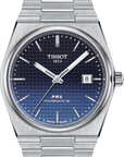 Mens Steel Tissot Blue PRX Powermatic 80 'Cameleon' Gradient Watch on Bracelet