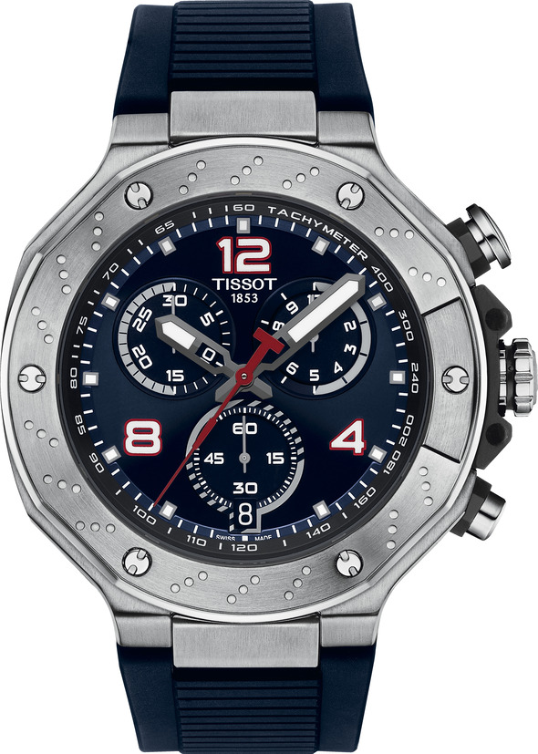 Mens Steel Tissot T-Race Moto GP™ Chronograph 2024 LIMITED EDITION on Strap