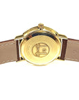 Pre-Owned Mens 18ct Gold Omega De Ville Watch on Leather Strap