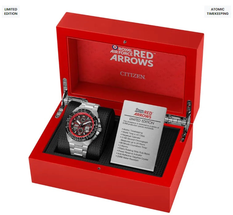 Mens Steel Limited Edition Red Arrows Citizen Eco Drive Watch on Bracelet