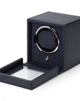 Navy Wolf Cub Watch Winder With Cover