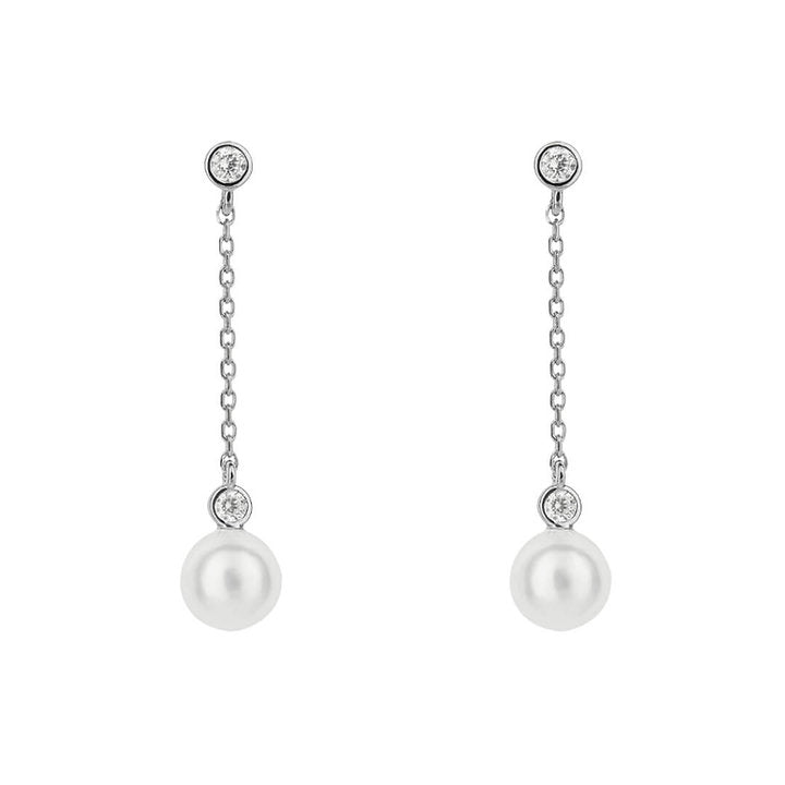 Pearl Chain Earrings - LEILA